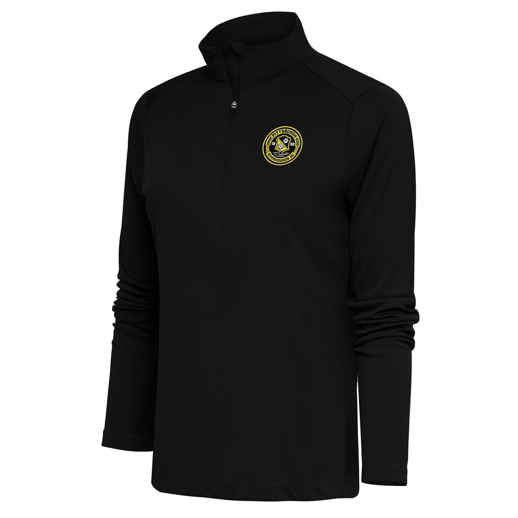  Pittsburgh Riverhounds SC Antigua Women's Tribute Half-Zip Pullover - Black